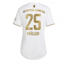 Damen Fußballbekleidung Bayern Munich Thomas Muller #25 Auswärtstrikot 2022-23 Kurzarm